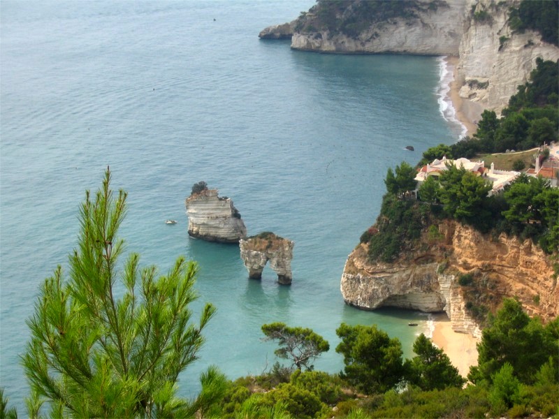 La costa del Parco Nazionale del Gargano- Puglia