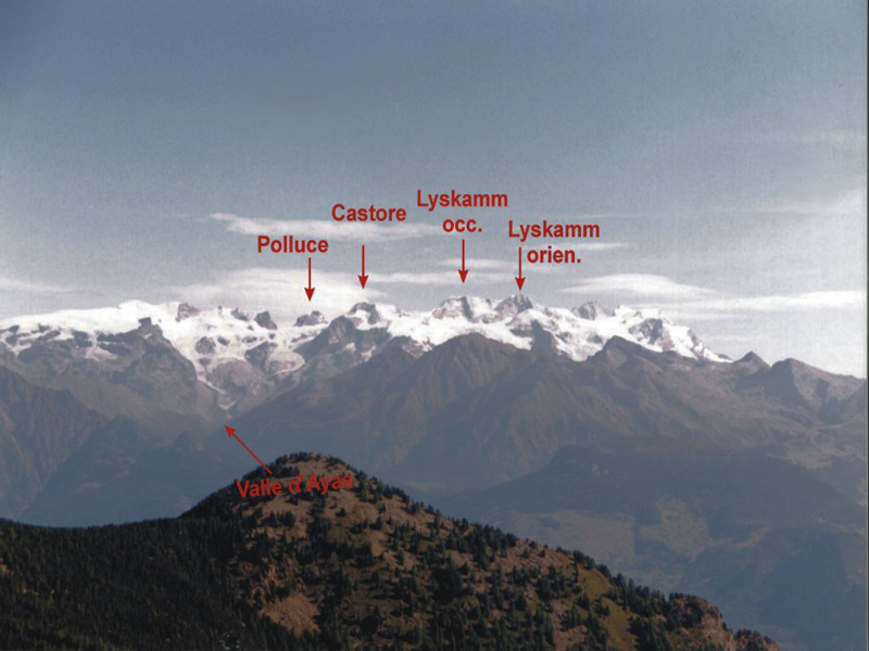 il monte rosa ed il cervino