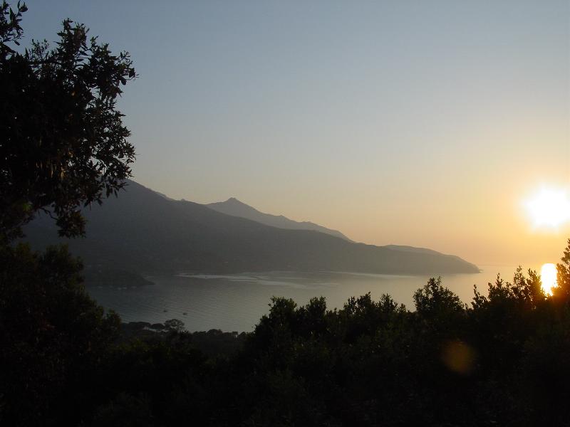 tramonto dall''isola d''elba