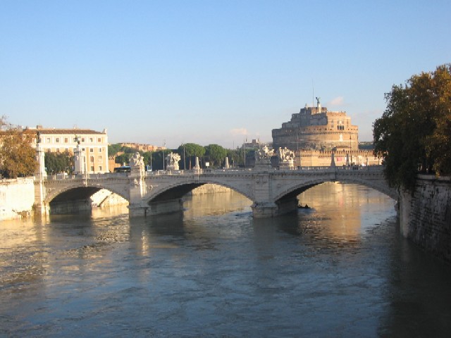 La piena del Tevere a Roma.