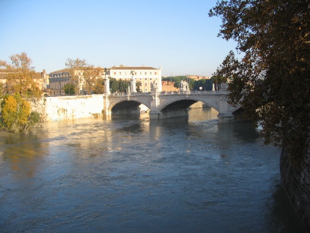 La piena del Tevere a Roma.