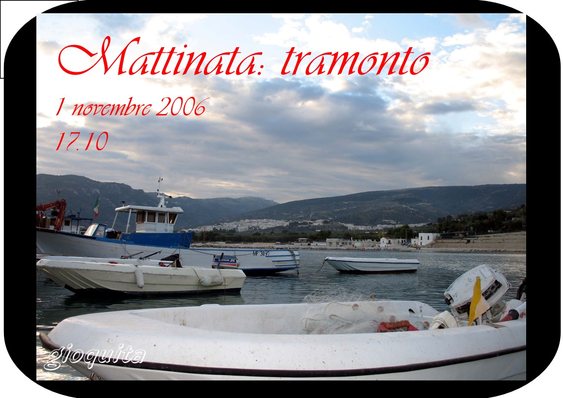 Mattinata: tramonto