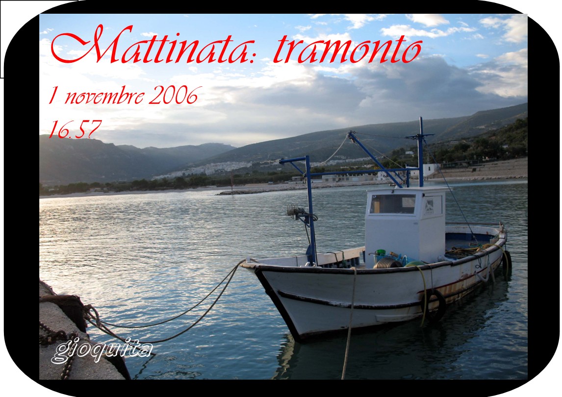 Mattinata: tramonto