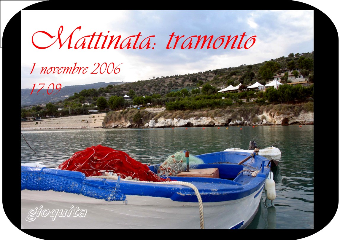 Mattinata: tramonto