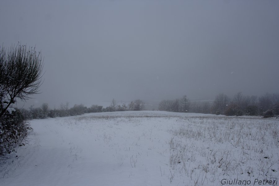 disperso nella bufera di neve