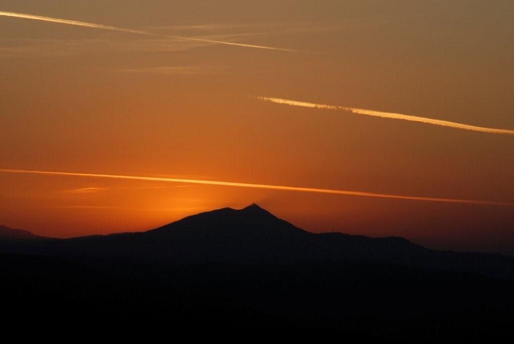 Il Monte Cimone al tramonto