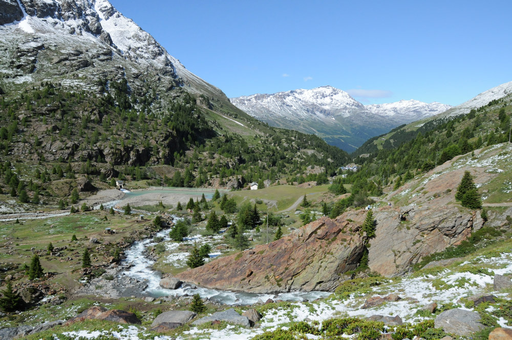 La valle ed il ghiacciaio dei Forni