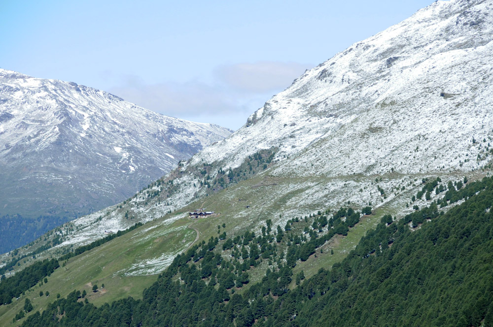 La valle ed il ghiacciaio dei Forni