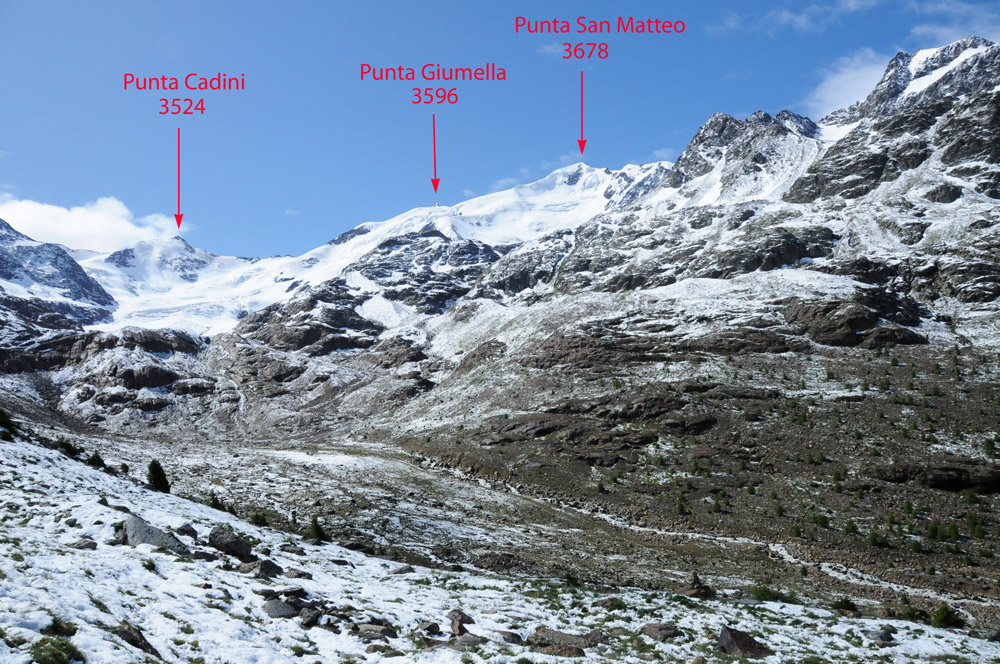 La valle ed il ghiacciaio dei Forni