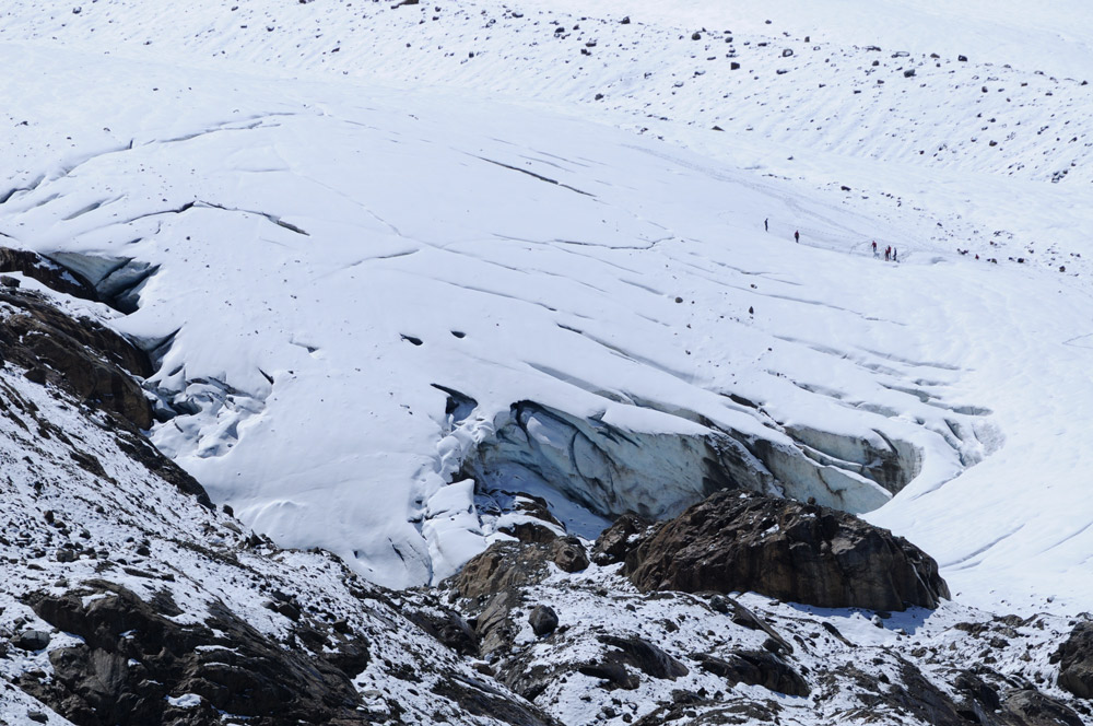 La valle ed il ghiacciaio dei Forni