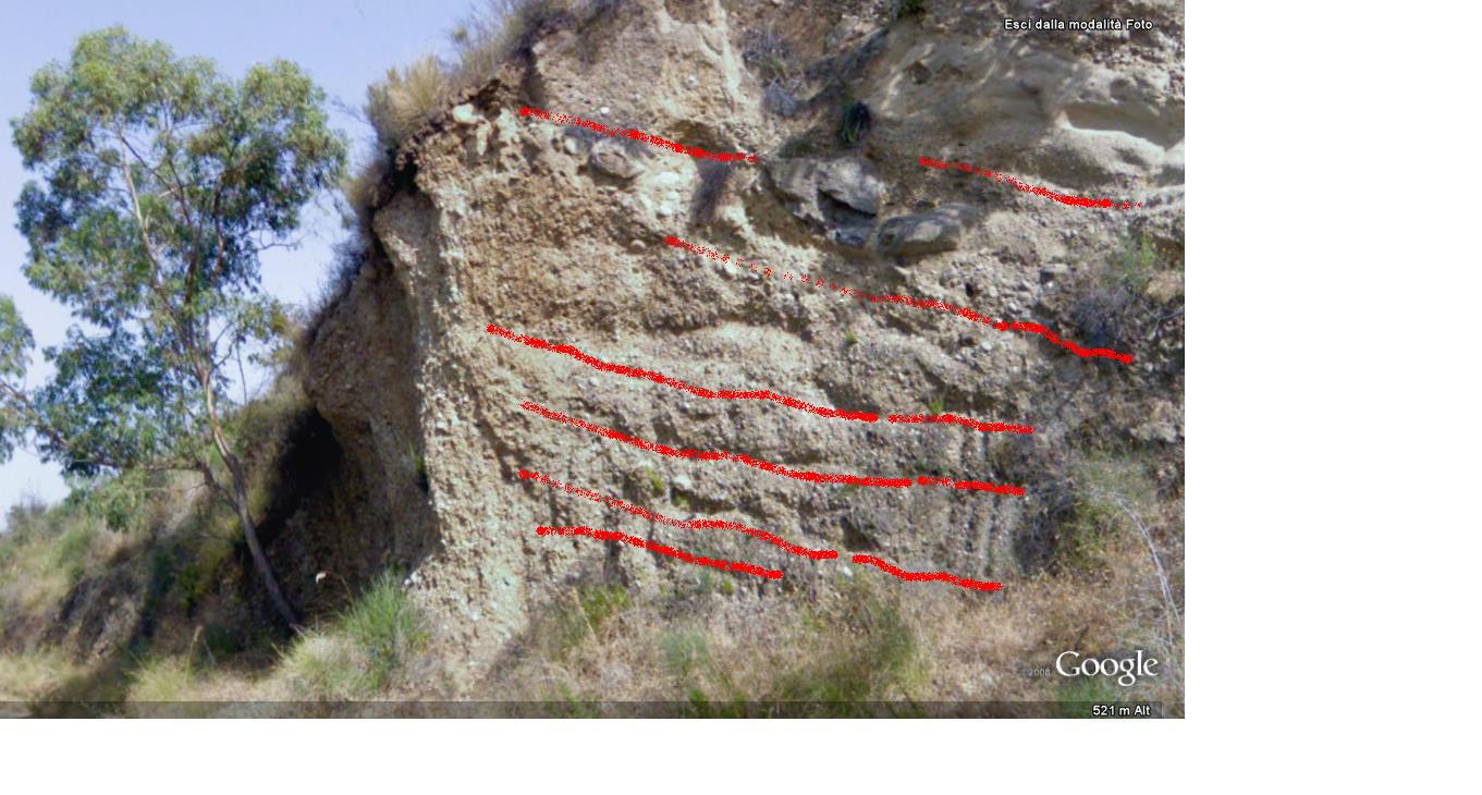 tre affioramenti. che rocce sono?