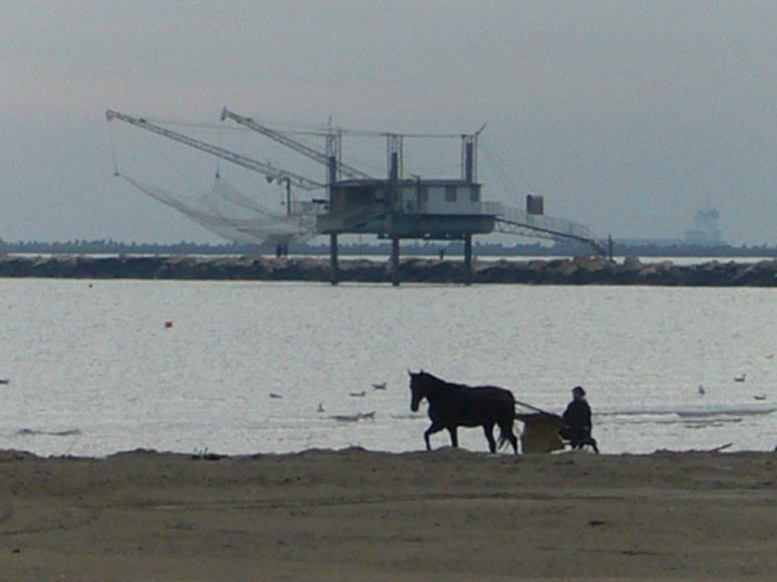 Il mare d''inverno in Romagna