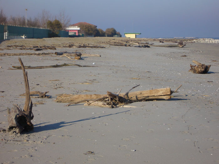 Il mare d''inverno in Romagna