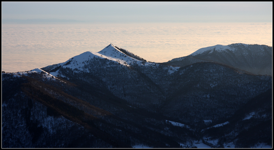 Aspettando il tramonto sul San Primo