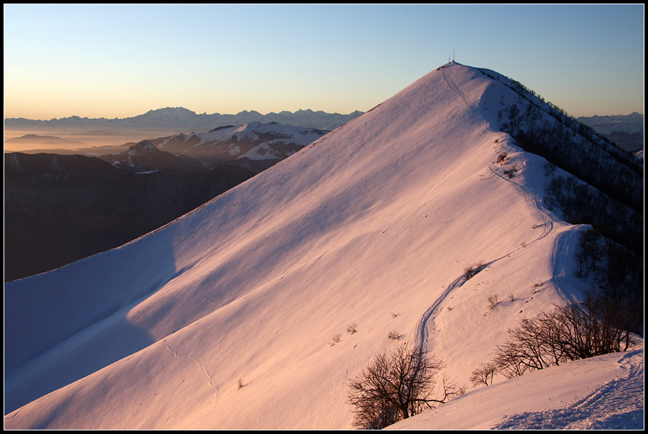 Aspettando il tramonto sul San Primo