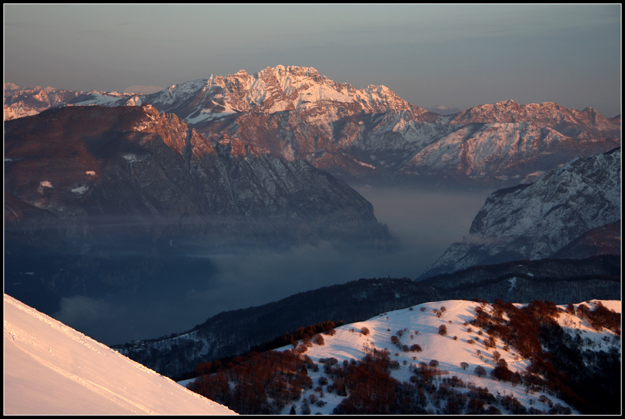 Aspettando il tramonto sul San Primo