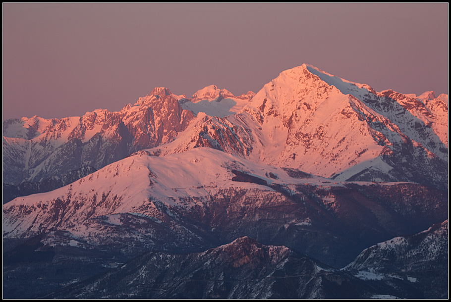 Aspettando il tramonto sul San Primo