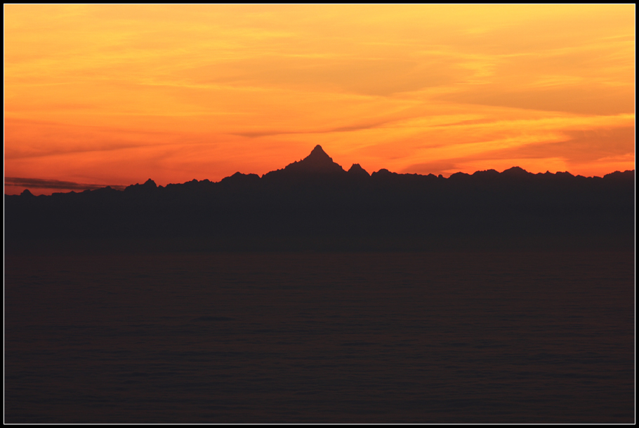 Aspettando il tramonto sul San Primo