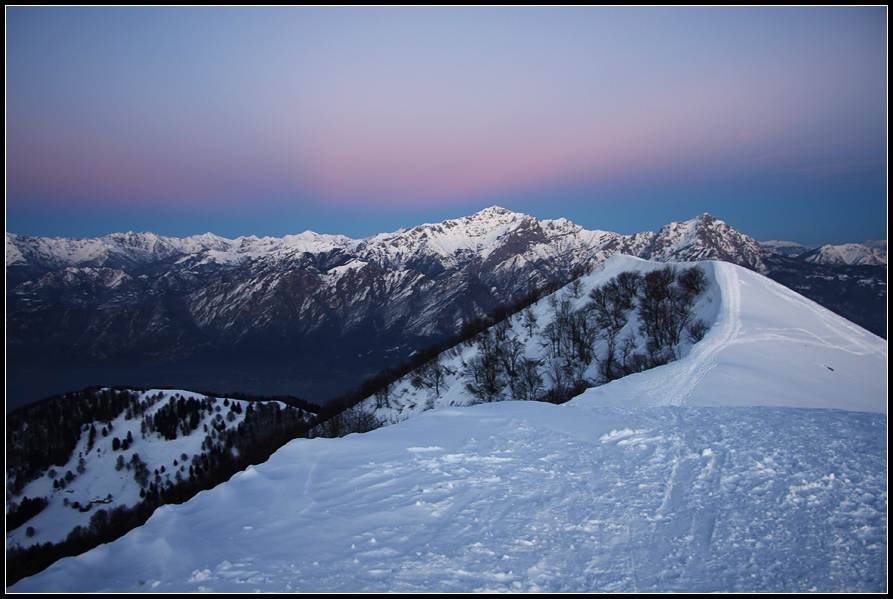 Aspettando il tramonto sul San Primo