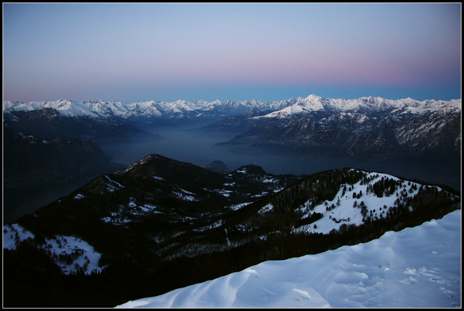 Aspettando il tramonto sul San Primo