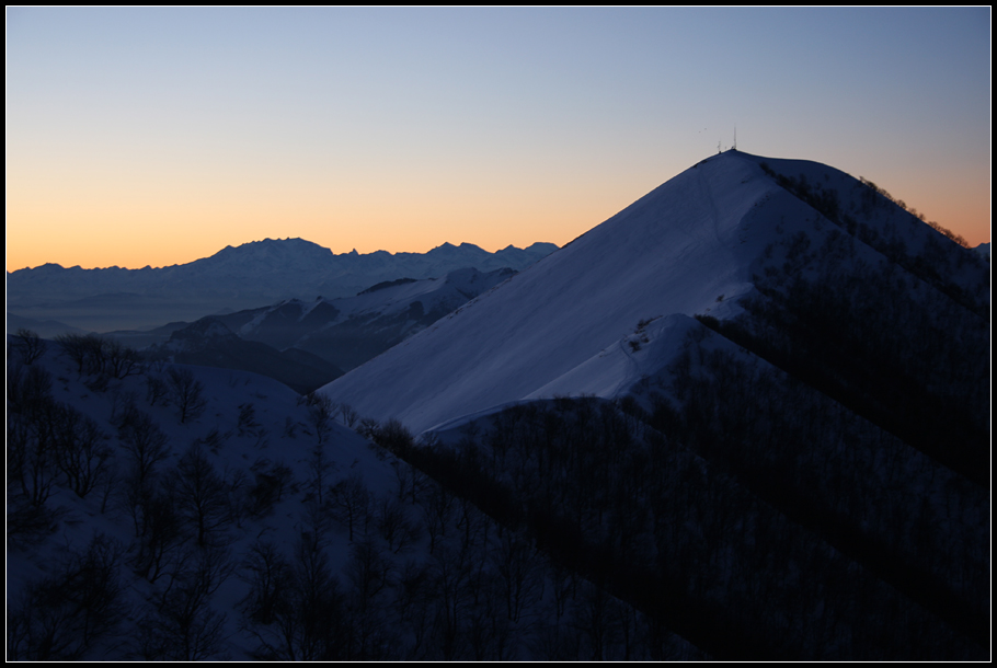 Aspettando il tramonto sul San Primo