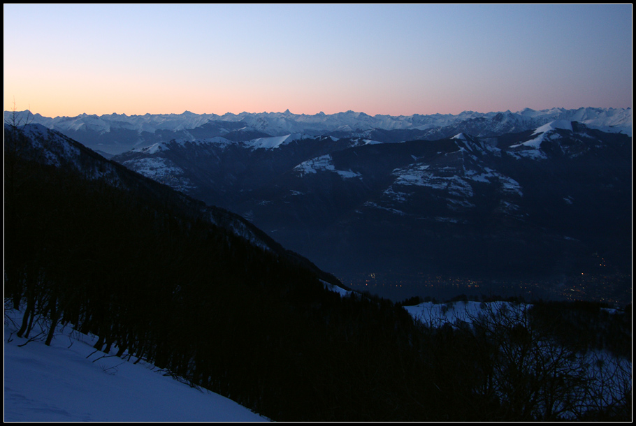 Aspettando il tramonto sul San Primo