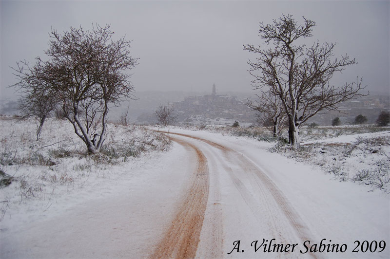 Matera con un po''... di neve