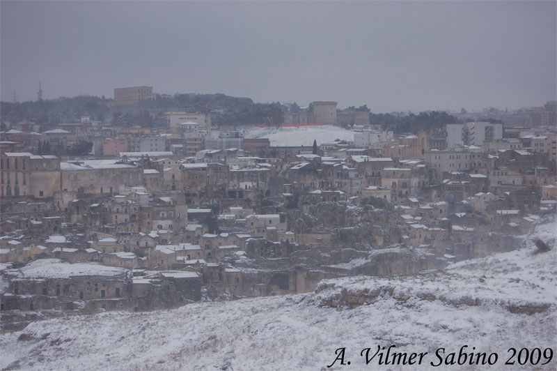 Matera con un po''... di neve