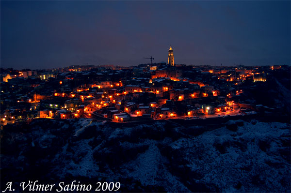 Matera con un po''... di neve