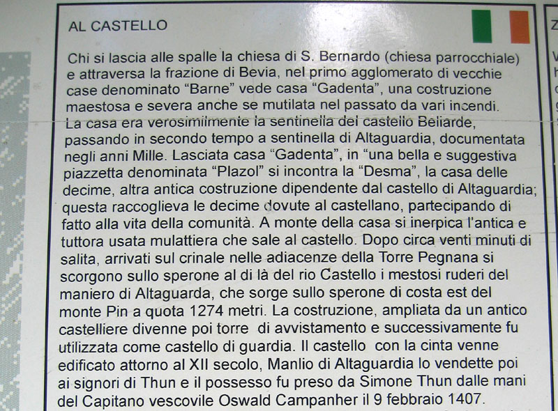 Castelli,Torri e Palazzi.....del Trentino