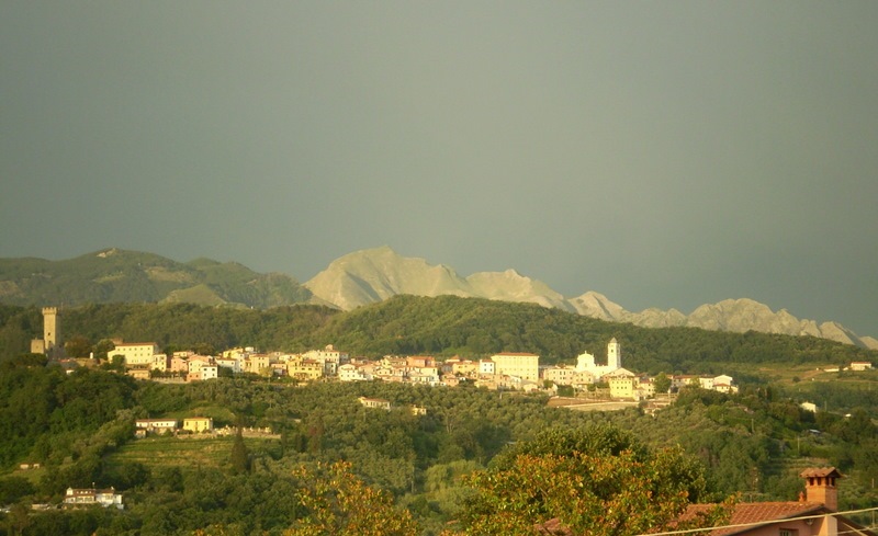 Castelnuovo Magra come si vede da casa mia....