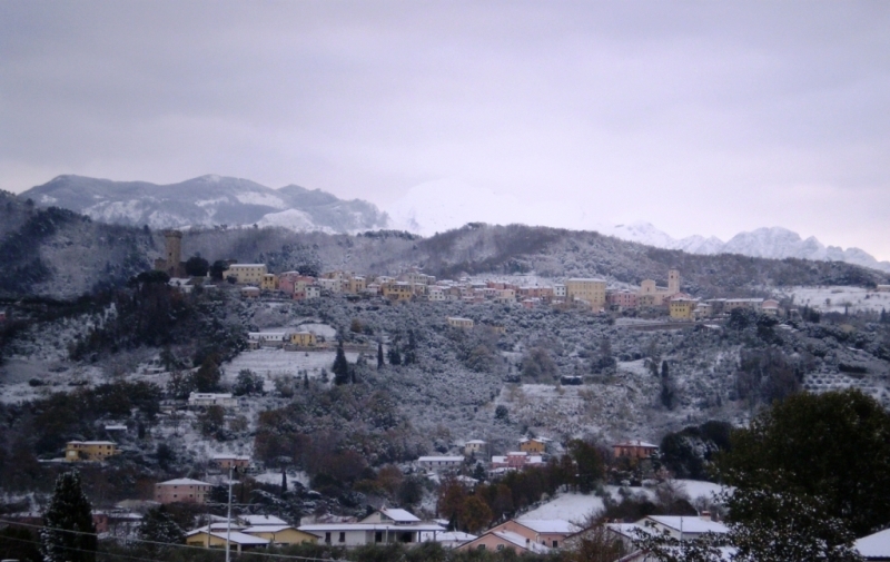 Castelnuovo Magra come si vede da casa mia....