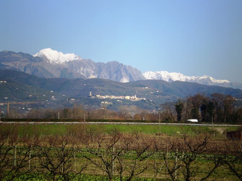 Castelnuovo Magra come si vede da casa mia....