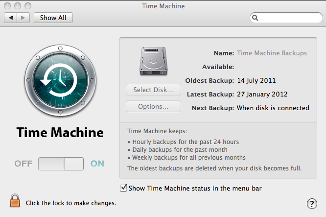 MAC - Backup con TimeMachine