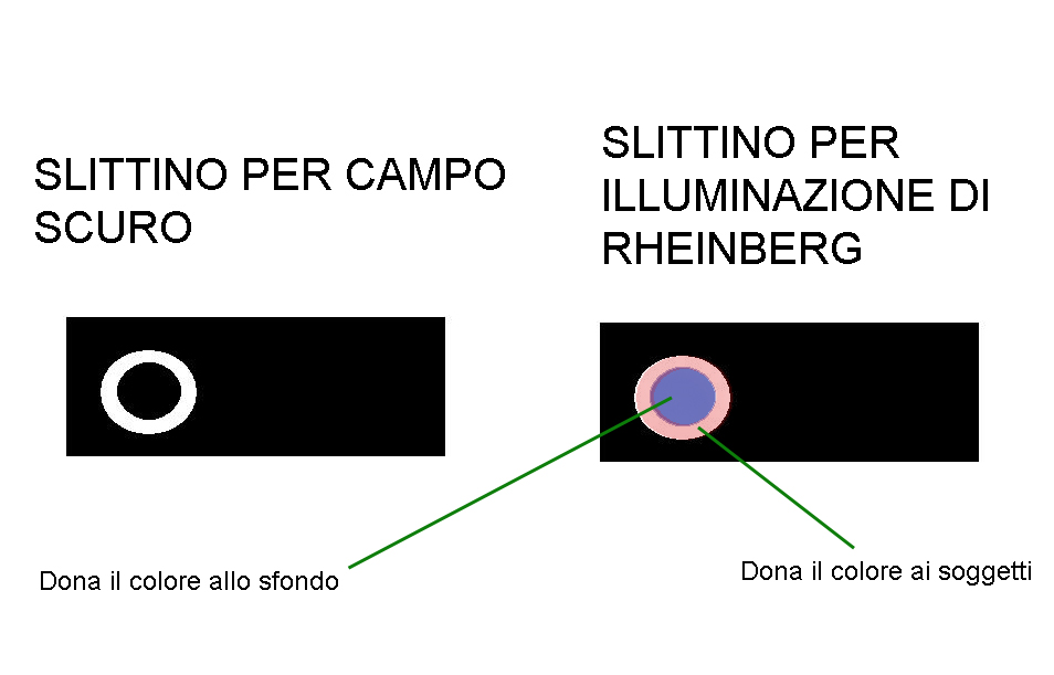 Spiegazione tecnica di Illuminazione Rheinberg