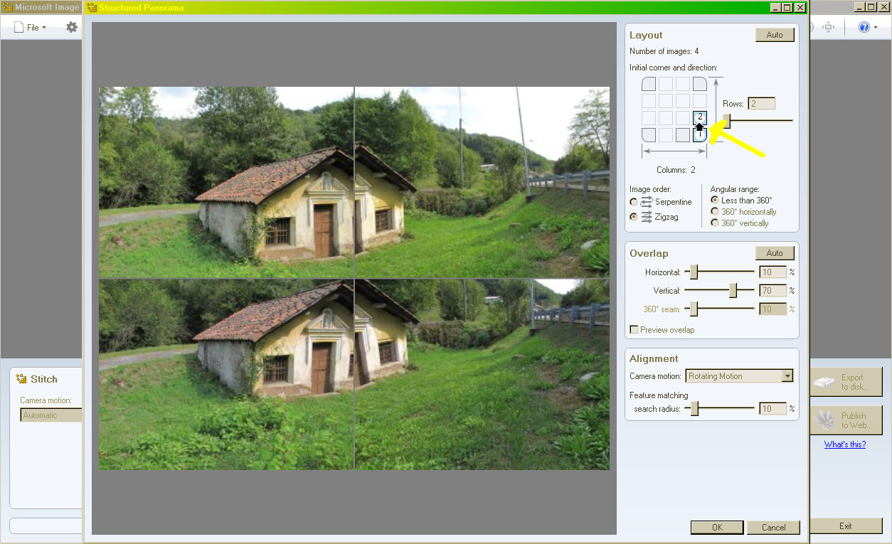 CREARE FOTO PANORAMICHE IN AUTOMATISMO (MIcrosoft ICE)