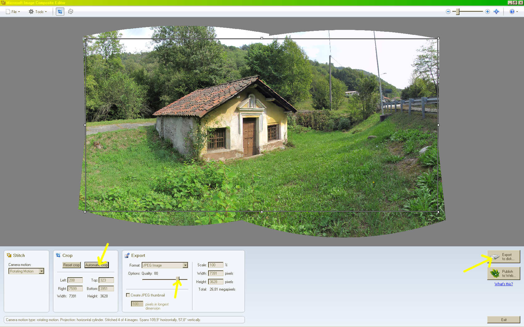 CREARE FOTO PANORAMICHE IN AUTOMATISMO (MIcrosoft ICE)