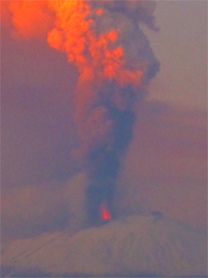 l''Etna dalla Calabria