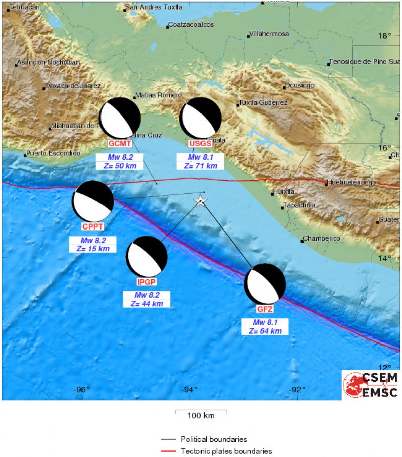 Terremoto in Messico M8.0