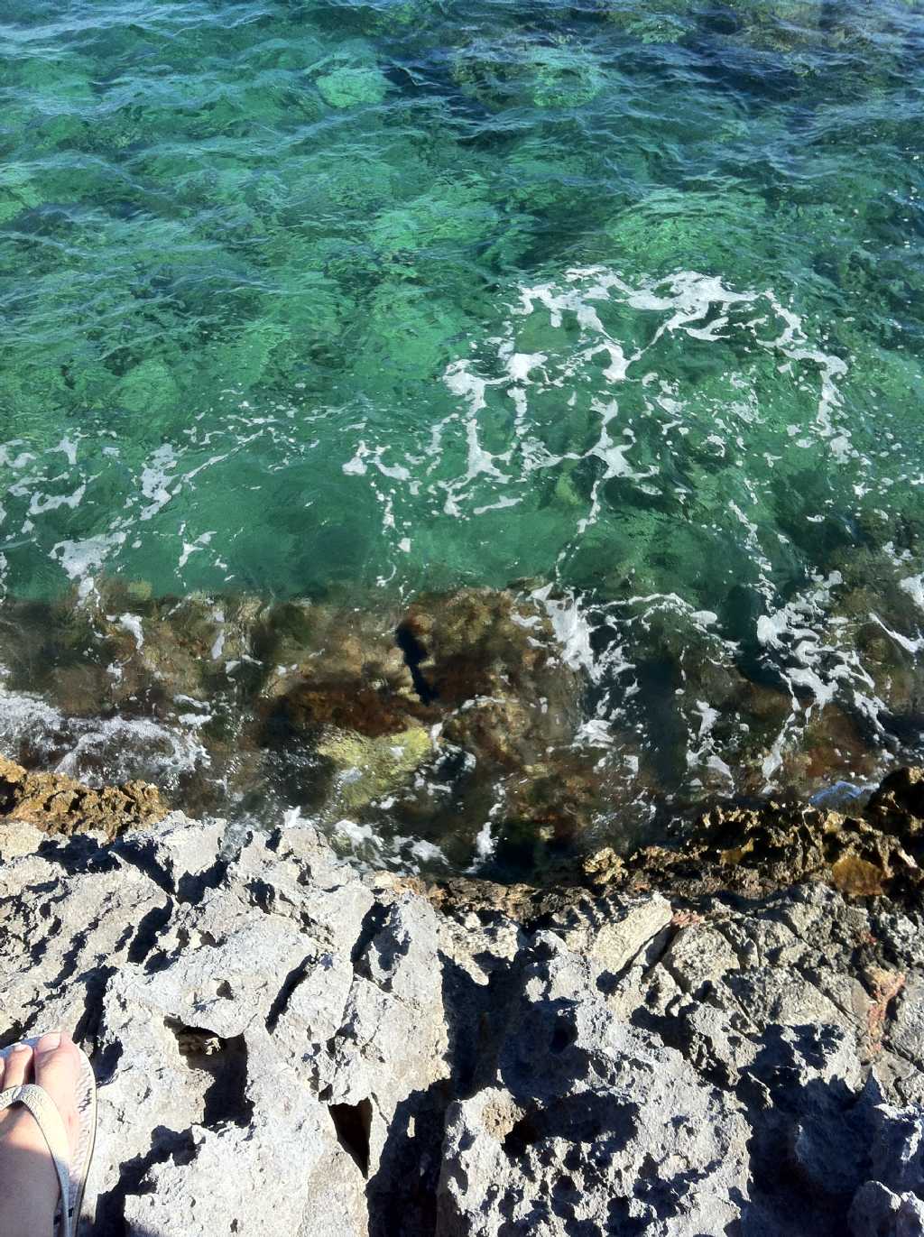 La costa rocciosa di Santa Maria di Leuca in Puglia