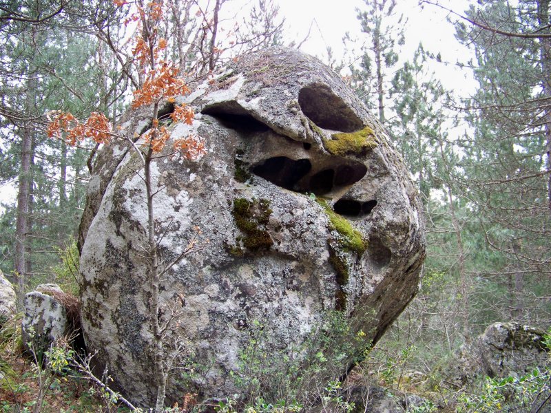 Strani incavi nel granito - tafoni