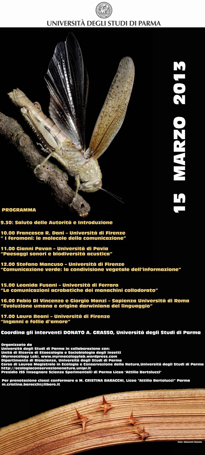 15 marzo - Darwin Day - Parma