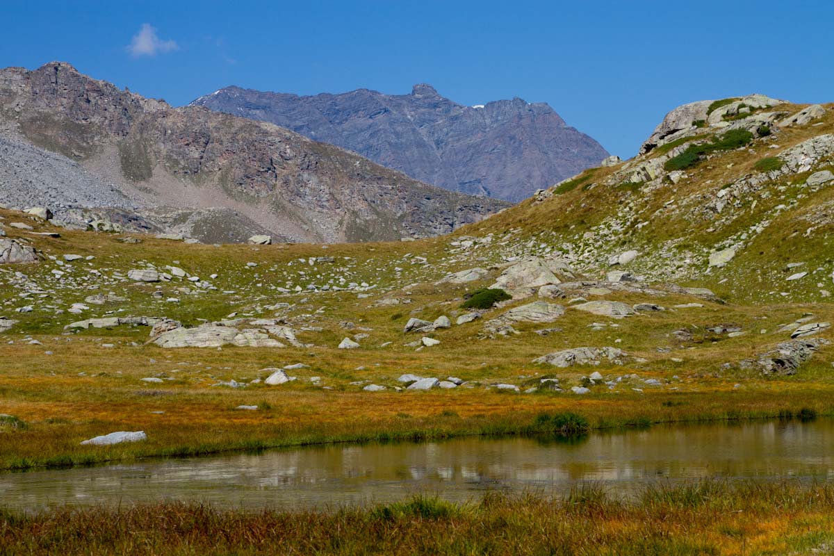 Panorama dai Laghi di Nel, Parco Nazionale del Gran Paradiso