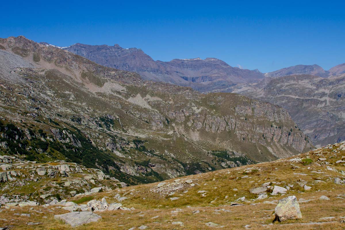 Panorama dai Laghi di Nel, Parco Nazionale del Gran Paradiso