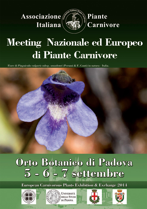 Meeting Europeo Piante Carnivore, Orto Botanico di Padova