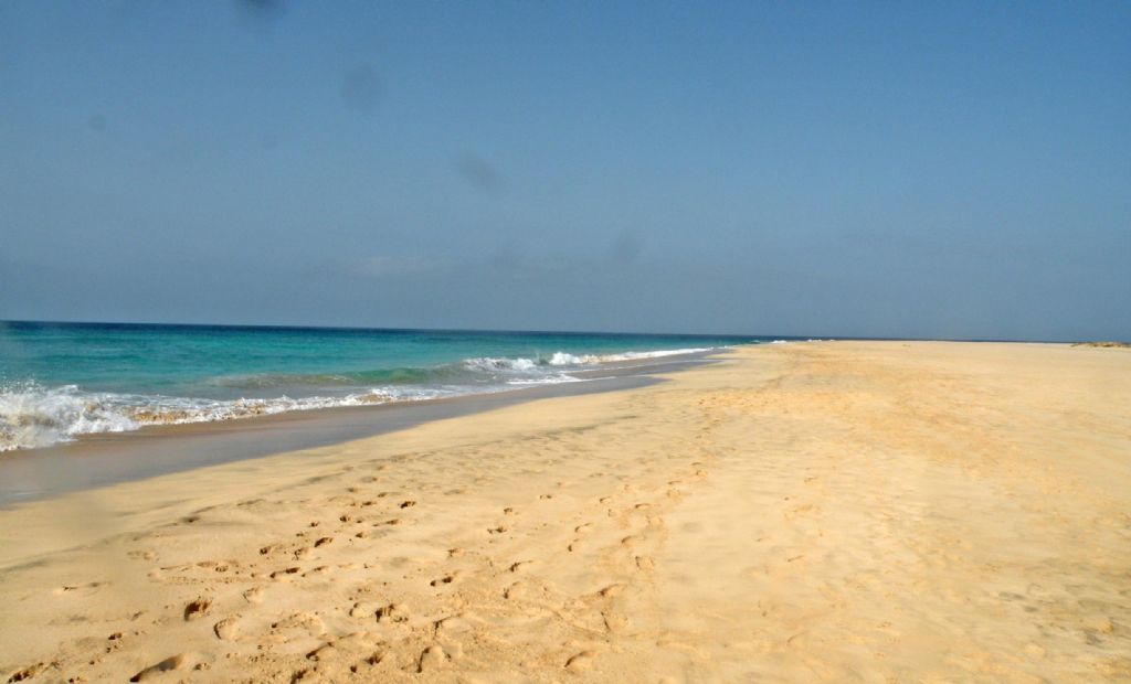 Sulle dune dell''isola di Sal, Capo Verde