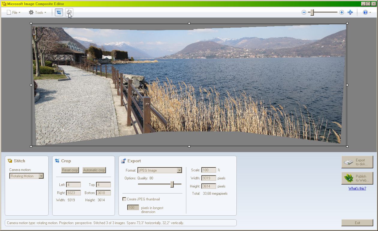 CREARE FOTO PANORAMICHE IN AUTOMATISMO (MIcrosoft ICE)