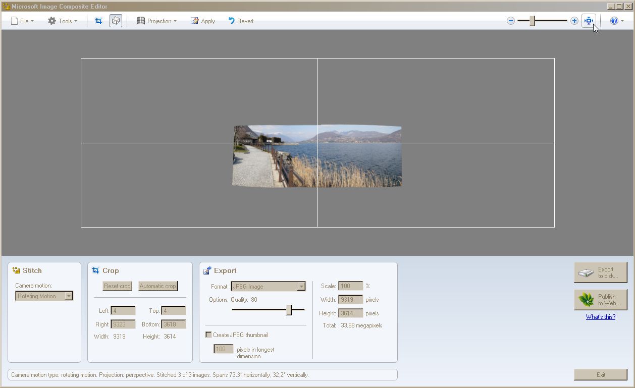 CREARE FOTO PANORAMICHE IN AUTOMATISMO (MIcrosoft ICE)