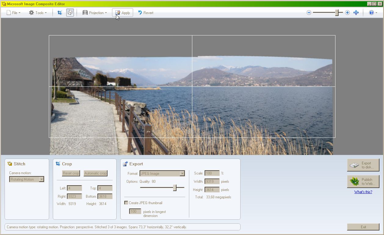 CREARE FOTO PANORAMICHE IN AUTOMATISMO (MIcrosoft ICE)