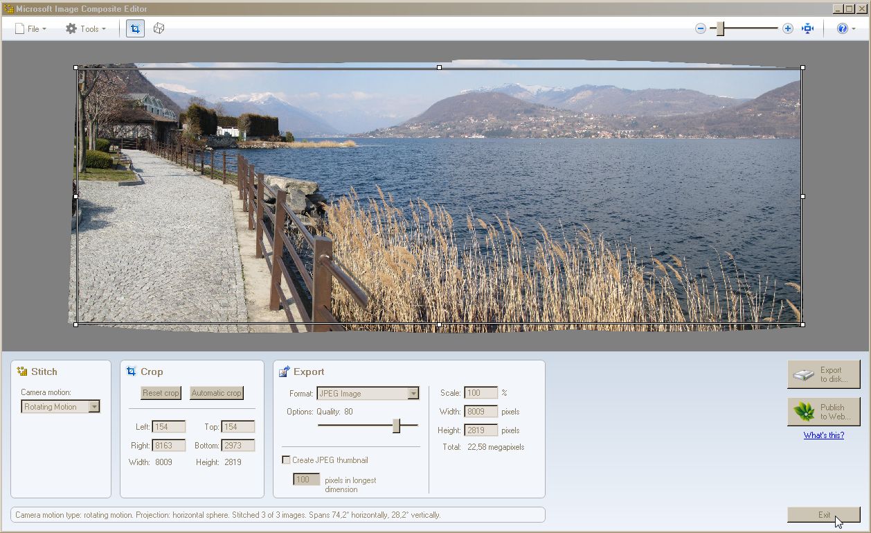 CREARE FOTO PANORAMICHE IN AUTOMATISMO (MIcrosoft ICE)